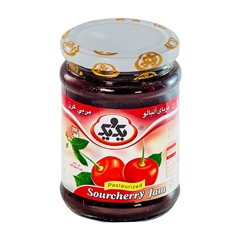 مربای آلبالو یک و یک - sour-cherry-jam-1and1